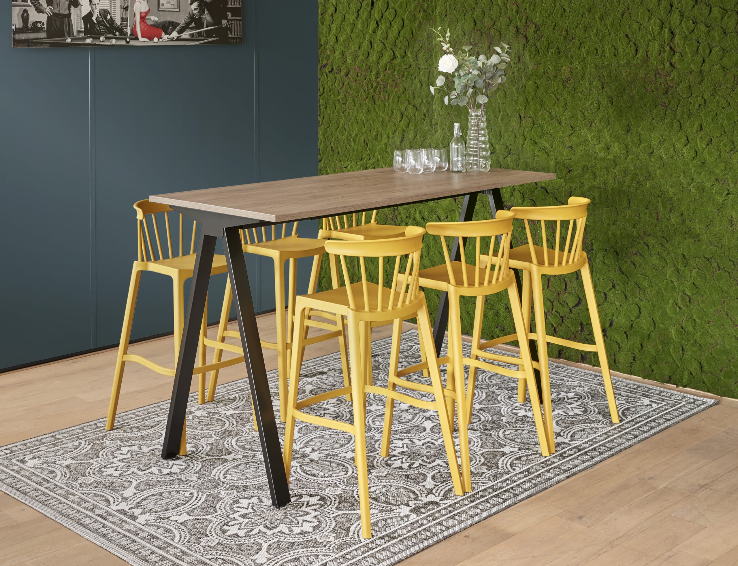 Vergadertafel V-poot hoog - Afbeelding 3