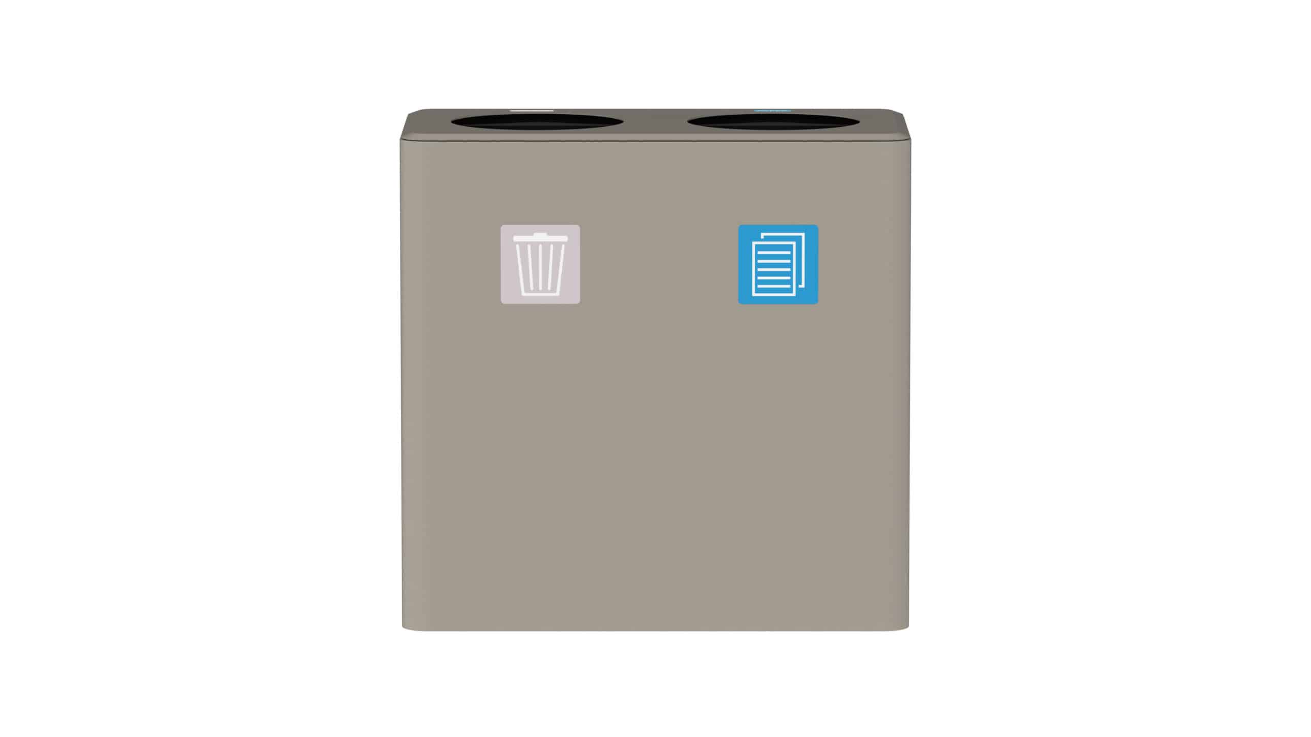 Recycle prullenbak – 2 bakken