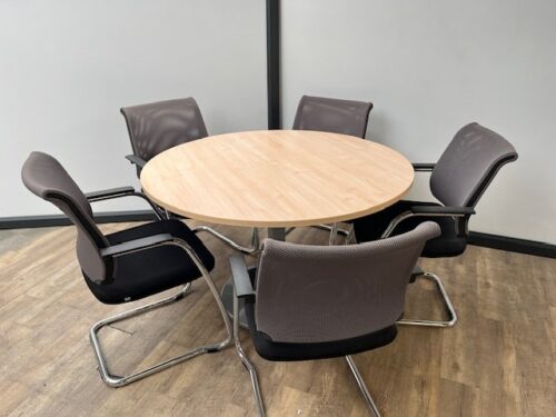 Ronde kantine/vergadertafel – 5 persoons
