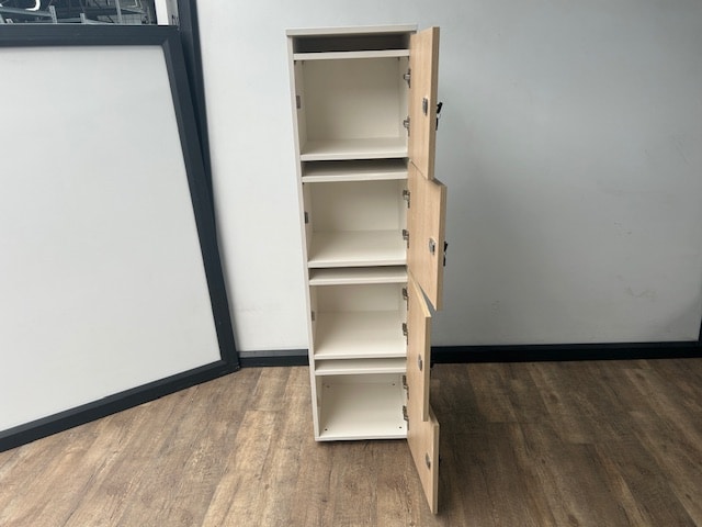4 deurs - lockerkast wit - Afbeelding 4