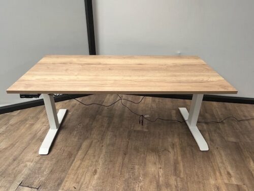 elektrisch zit sta bureau (wit)