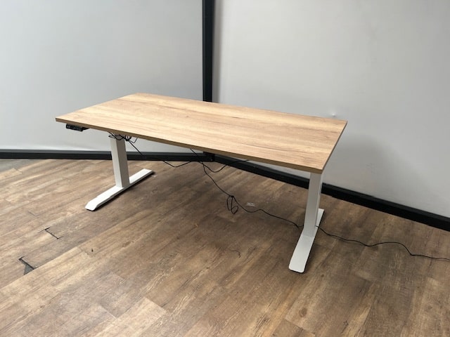 elektrisch zit sta bureau (wit)