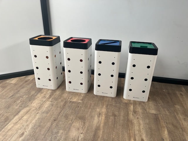 Afvalscheidings prullenbak
