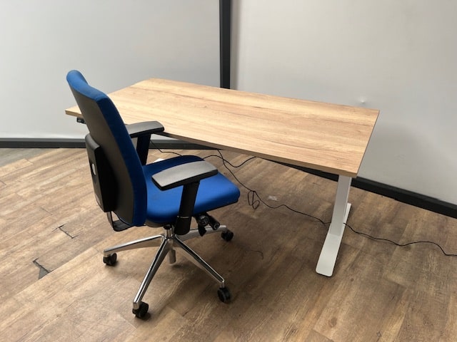 elektrisch zit sta bureau (wit)