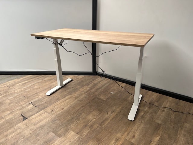 elektrisch zit sta bureau (wit)