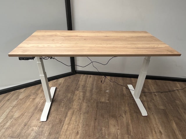 elektrisch zit sta bureau (wit)