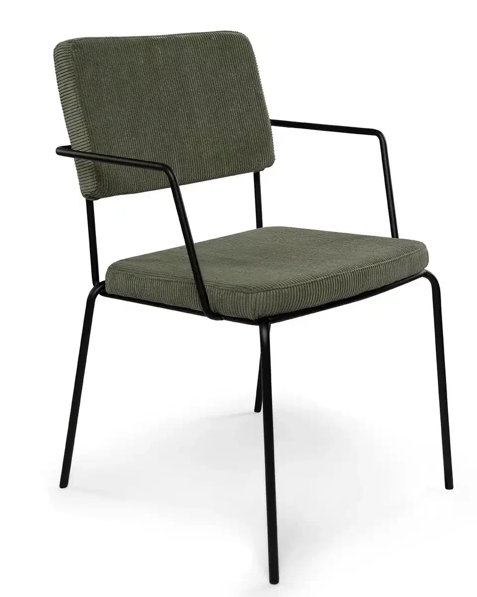 Ribstoel met Armleuning (Groen)