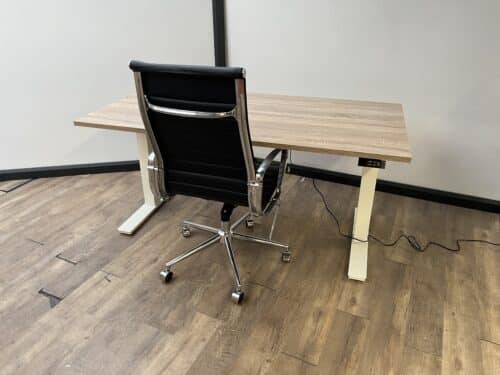 Elektrisch zit sta bureau (wit)